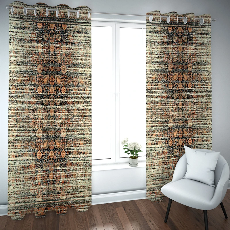 پرده مدل چاپی هازان سایز 300×150 سانتی متر 