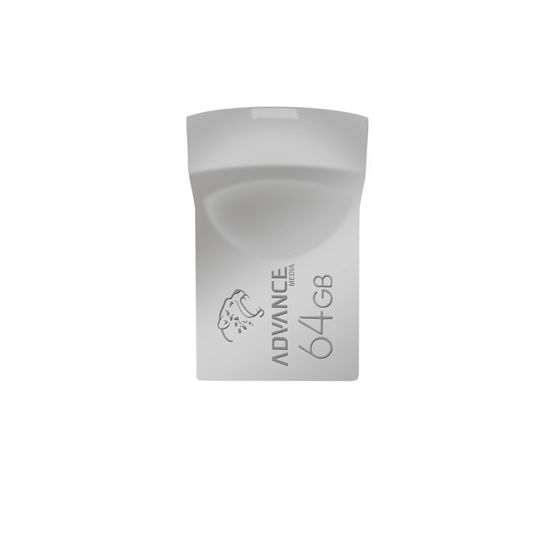 فلش مموری 64 گیگابایت ادونس مدل M-101 با رابط USB 2.0 Type-A، بدنه فلزی و بند آویز