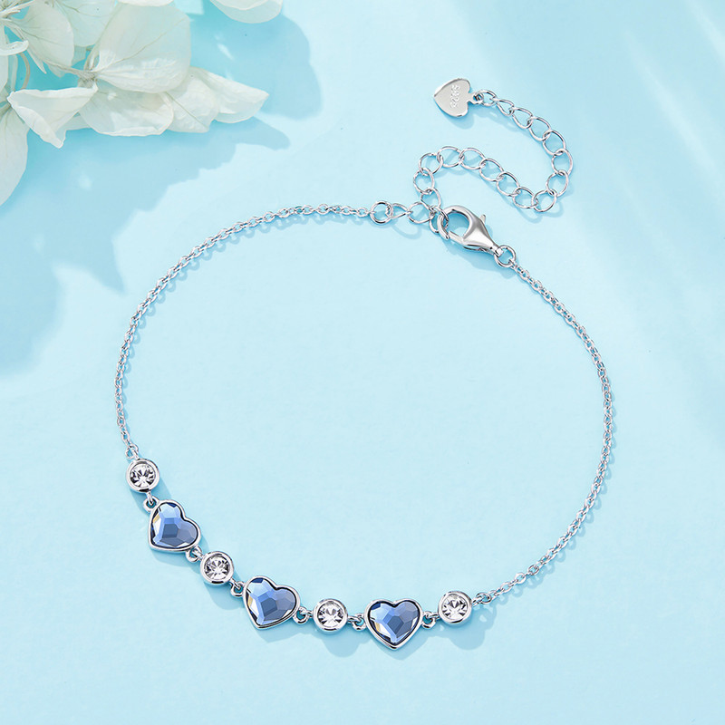 دستبند نقره زنانه شهر جواهر مدل SJ-CB004