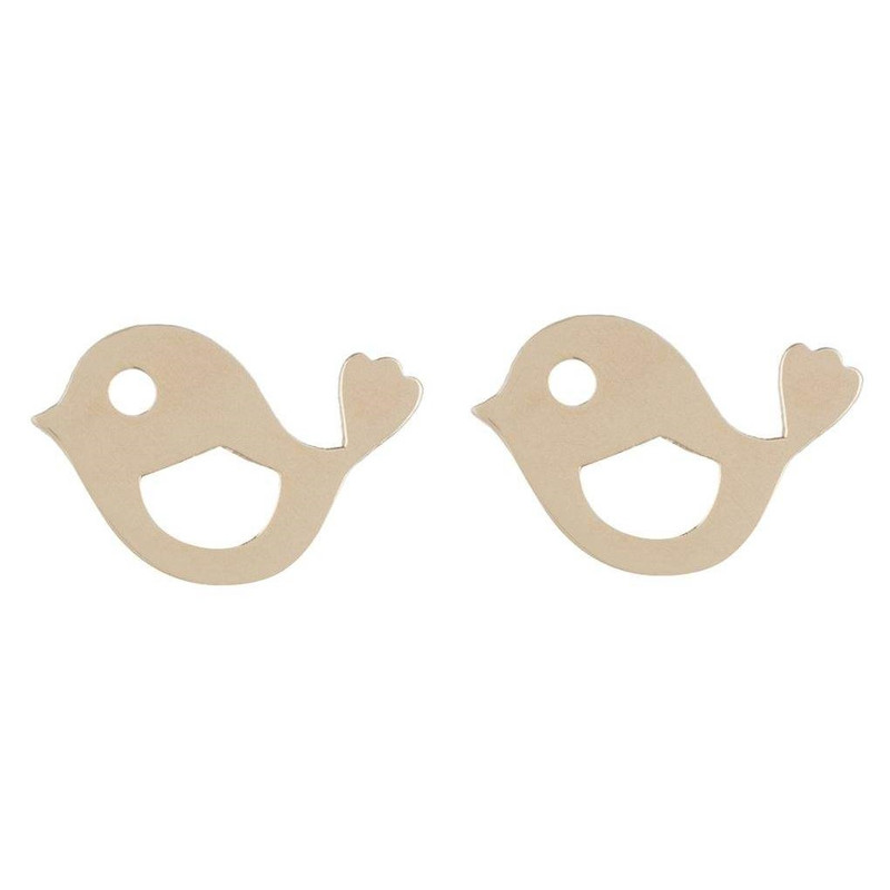 گوشواره طلا 18 عیار زنانه قیراط طرح جوجه کد GH4383