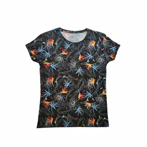 تی شرت آستین کوتاه زنانه اچ اند ام مدل KPO