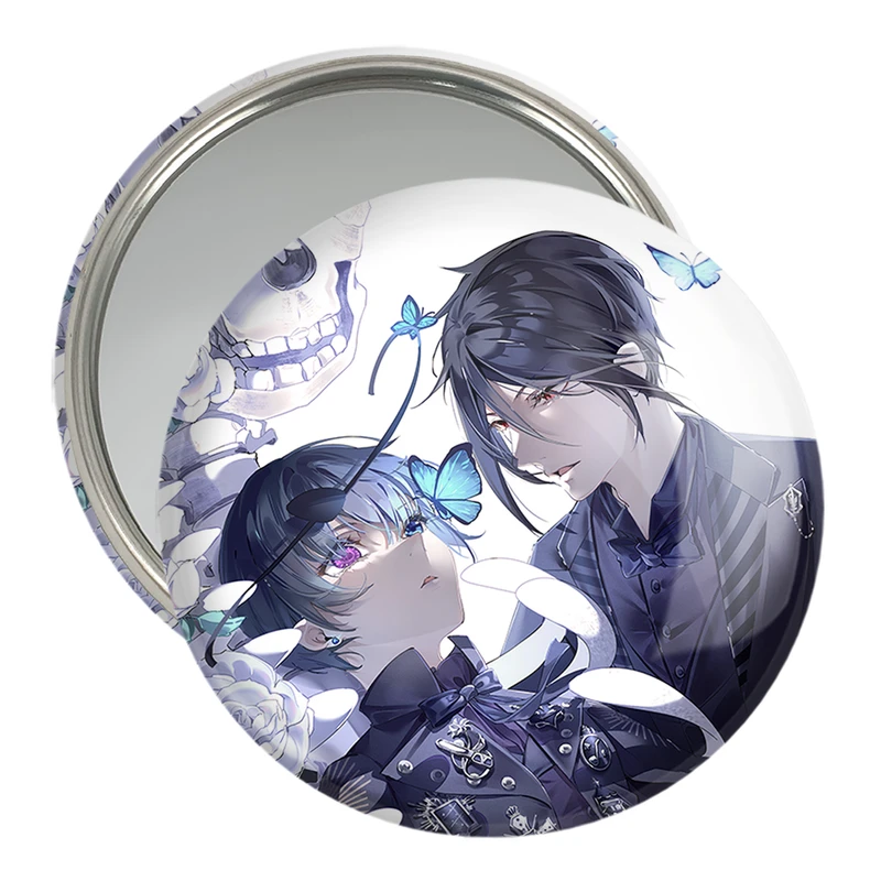 آینه جیبی خندالو مدل سباستین و شیل انیمه خادم سیاه Black Butler  کد 16326