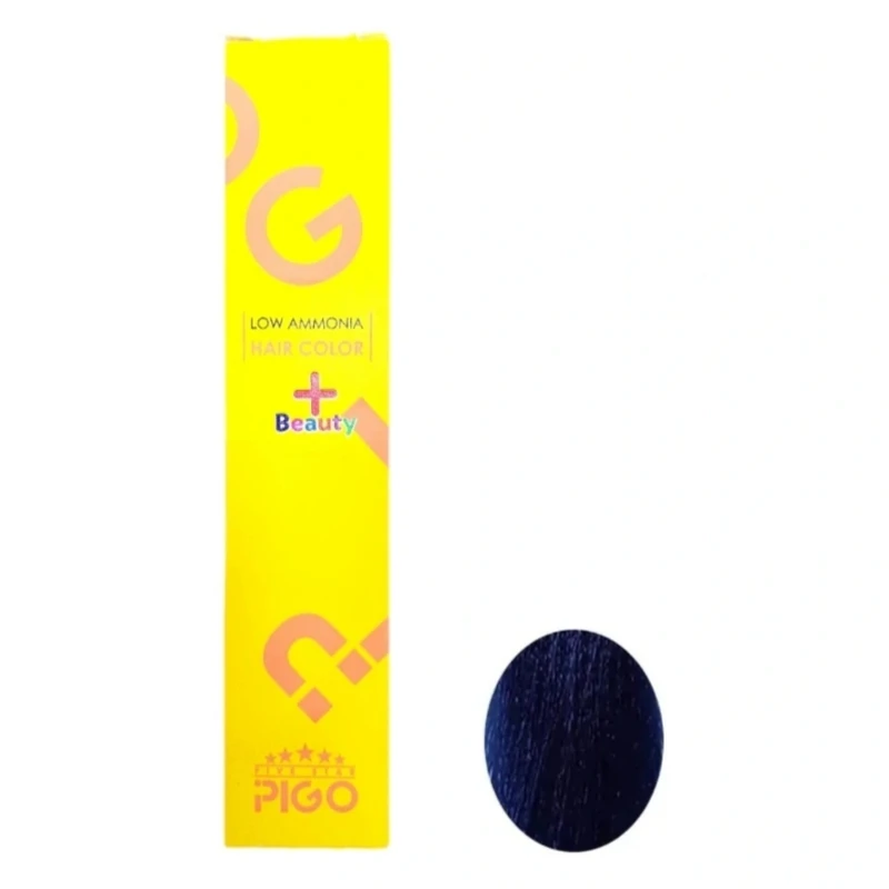 رنگ مو پیگو شماره E14. 0.111 مدل پلاس بیوتی حجم 105 میلی لیتر رنگ آبی