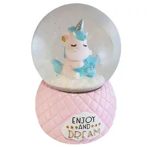 گوی موزیکال مدل یونیکورن طرح DREAM