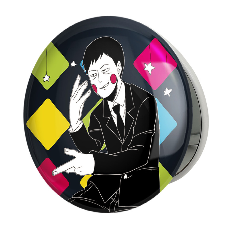 آینه جیبی خندالو طرح شییکو انیمه موب سایکو Mob Psycho 101 مدل تاشو کد 24442 