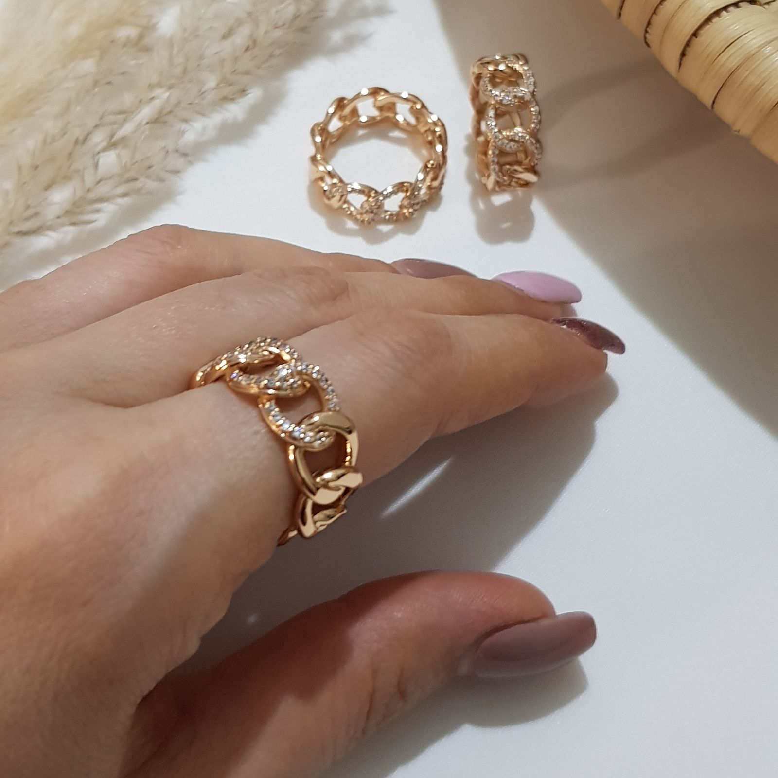 انگشتر زنانه ژوپینگ مدل نگینی 3486 -  - 4