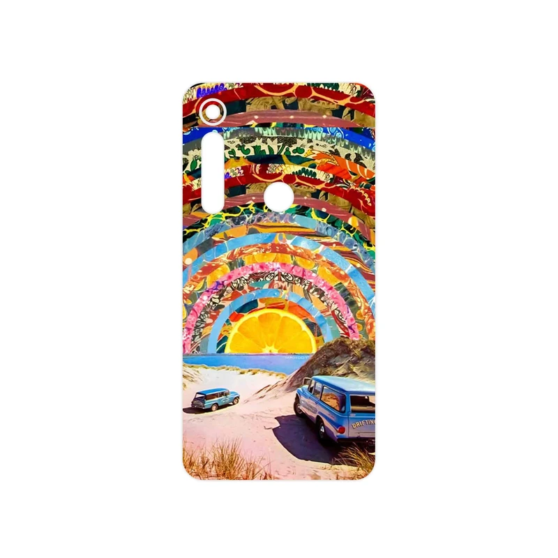 برچسب پوششی ماهوت مدل Collage of Orange Sky مناسب برای گوشی موبایل موتورولا One Macro