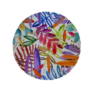 پادری مدل دایره طرح برگ کد 5607 سایز 90 × 90 سانتی متر