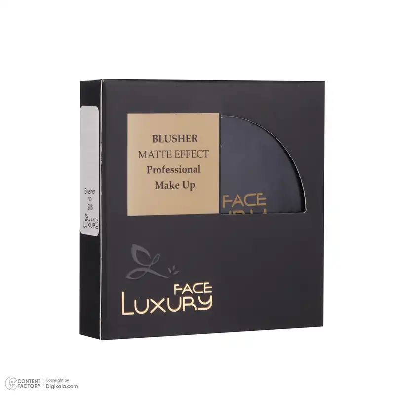 رژگونه لاکچری فیس مدل مات مخملی شماره 206