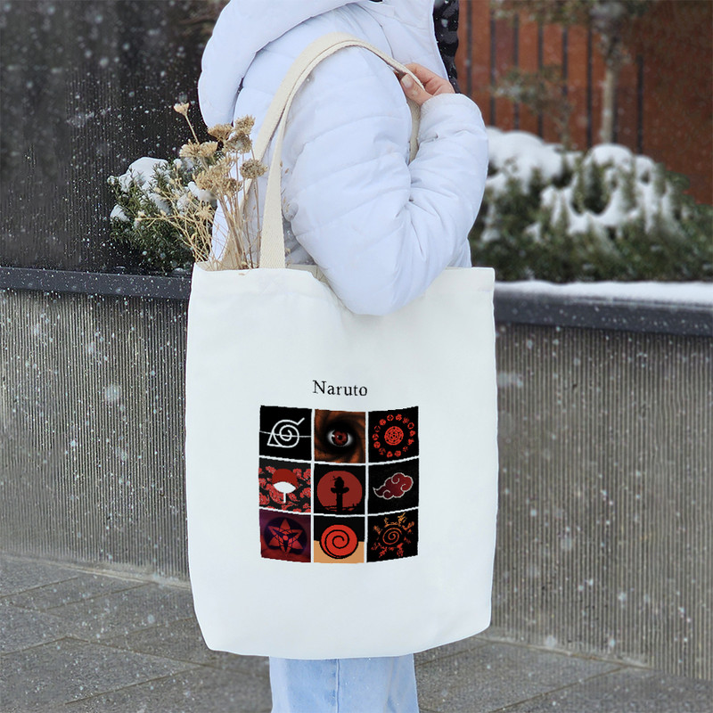 ساک خرید خندالو طرح انیمه ناروتو کد H305