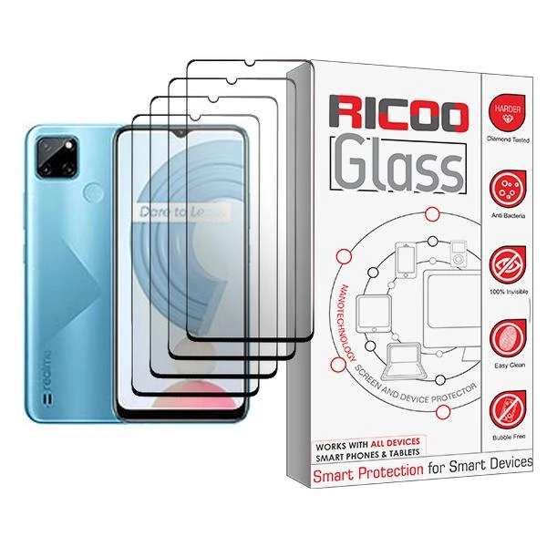 محافظ صفحه نمایش ریکو مدل Glass MIX004 مناسب برای گوشی موبایل ریلمی C21Y بسته چهار عددی