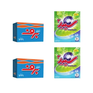 پودر رختشویی ماشینی سپید به همراه پودر رختشویی دستی برف کد 03 مجموعه 4 عددی