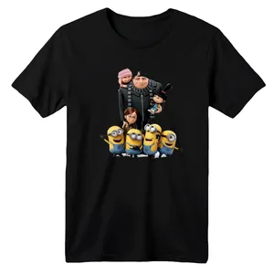 تی شرت آستین کوتاه بچگانه مدل مینیون ها رنگ مشکی