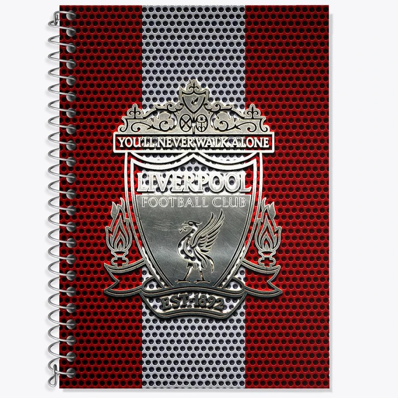 دفتر زبان 50 برگ خندالو مدل سه خط طرح باشگاه لیورپول کد 26992