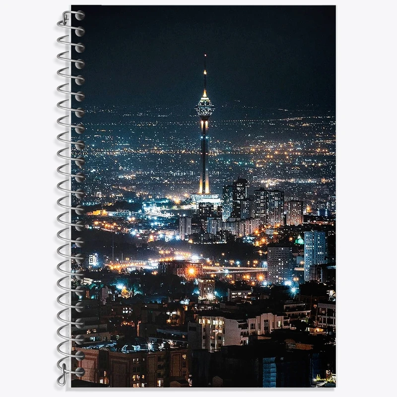 دفتر لغت 50 برگ خندالو طرح برج میلاد کد F1626