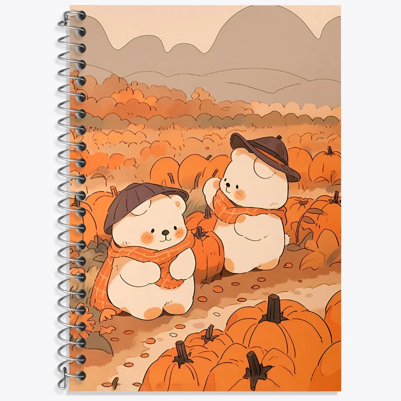 دفتر زبان 50 برگ خندالو مدل سه خط طرح خرس های کیوت کد N4386