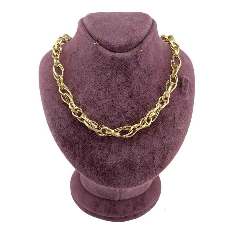 زنجیر طلا 18 عیار زنانه رضا زر مدل زنجیری