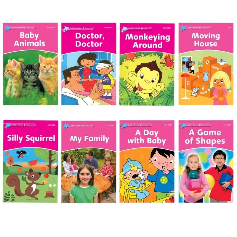 کتاب Dolphin Readers starter اثر جمعی از نویسندگان انتشارات الوندپویان 8جلدی