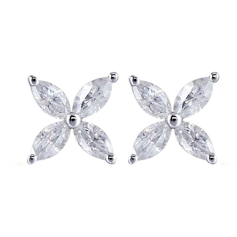 گوشواره نقره زنانه اقلیمه مدل EN276