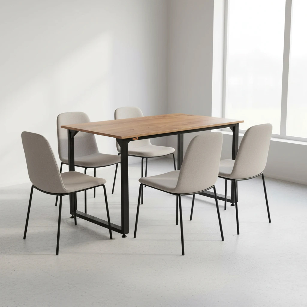 میز ناهارخوری چهار نفره دیزم مدل LNC_1700_140_LIGHT