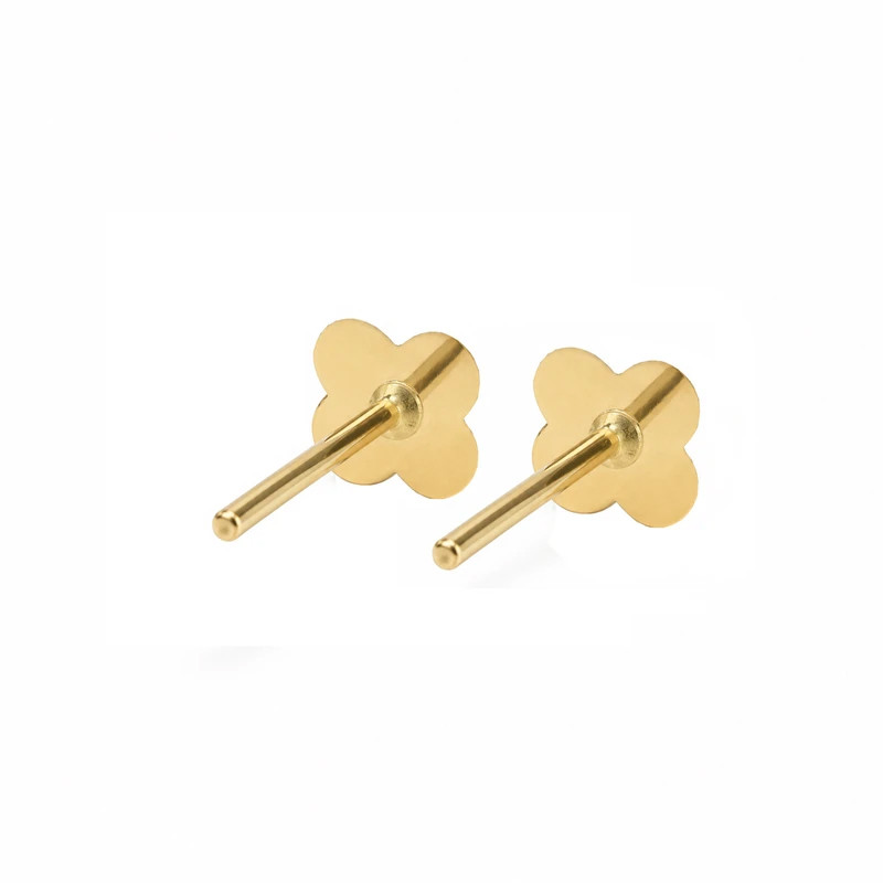 گوشواره میخی طلا 18 عیار زنانه دوست خوب مدل ونکلیف DK635