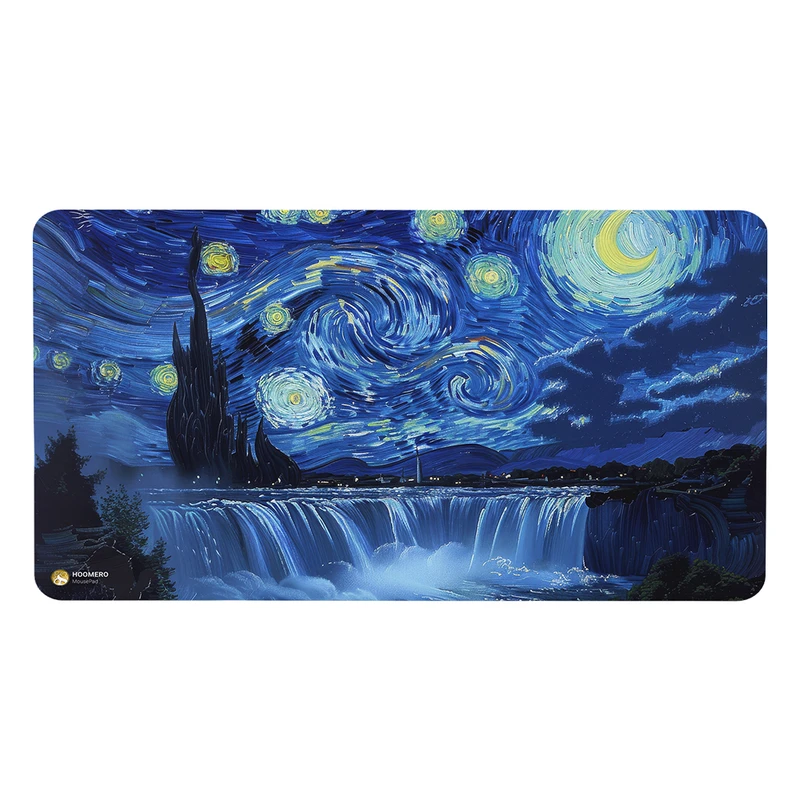ماوس پد هومرو مدل MX2689 طرح نقاشی شب پرستاره سبک ونگوگ 