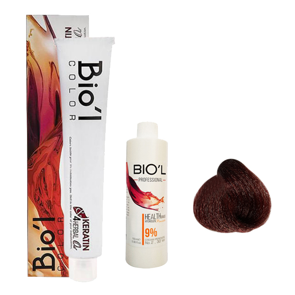 کیت رنگ مو بیول سری BURGUNDY RED شماره 6.62 حجم 100 میلی لیتر رنگ قرمز بورگاندی روشن 