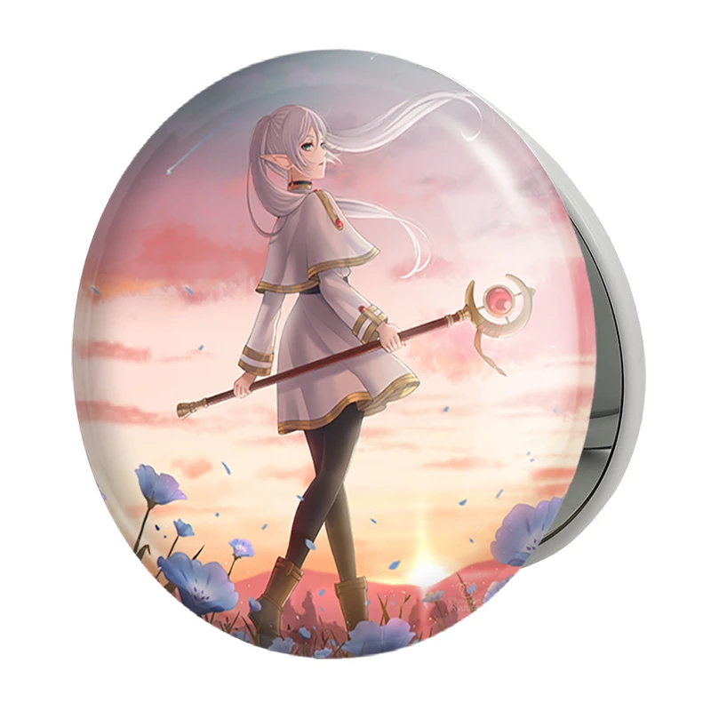 آینه جیبی خندالو طرح انیمه فریرن (Frieren) مدل تاشو کد 33958