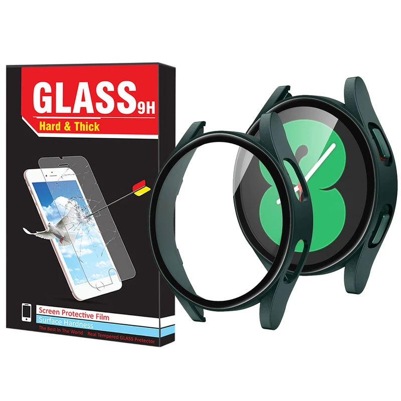 کاور هارد اند تیک مدل PC-Bumper-HT مناسب برای ساعت هوشمند سامسونگ Galaxy Watch 4 44mm به همراه محافظ صفحه نمایش
