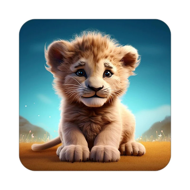 زیر لیوانی کاکتی طرح حیوانات کارتونی مدل mp27327