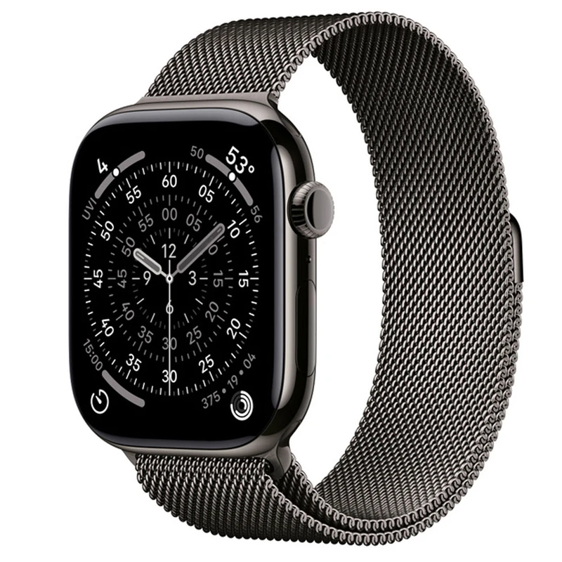 ساعت هوشمند 46 میلی متری اپل مدل Series 11 Titanium Case با بند Milanese