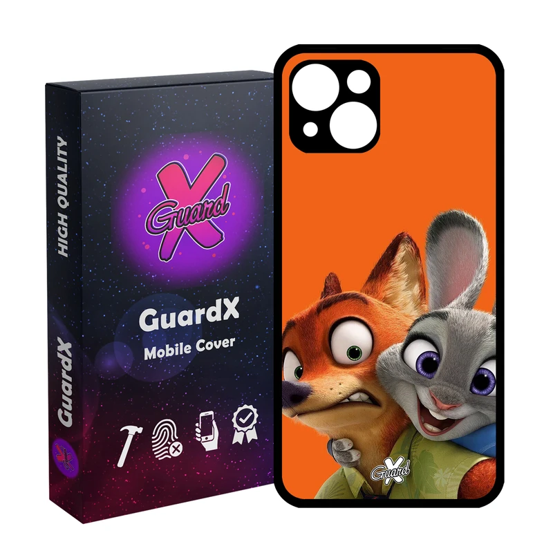 کاور گارد ایکس طرح Zootopia مدل Glass10047 مناسب برای گوشی موبایل اپل iPhone 13