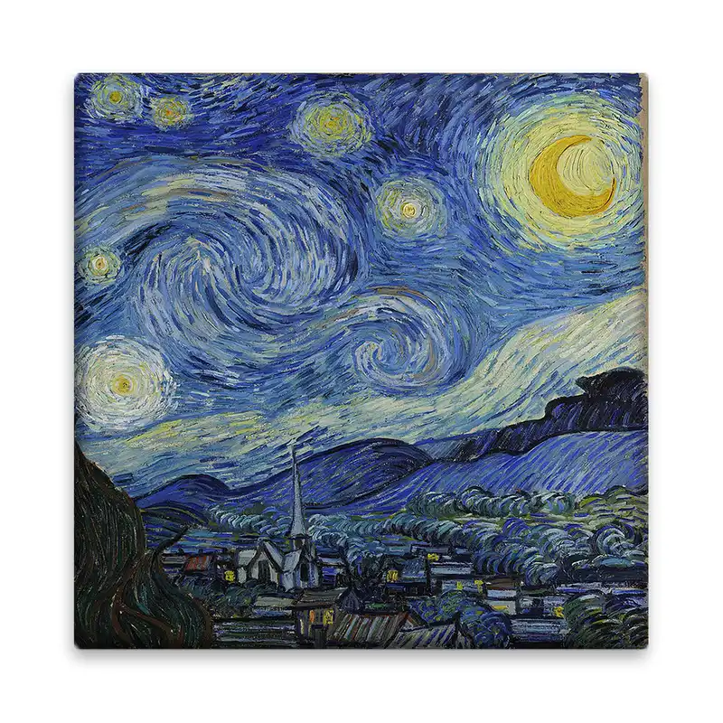 کاشی مدل M1080 طرح نقاشی شب پر ستاره ونگوگ