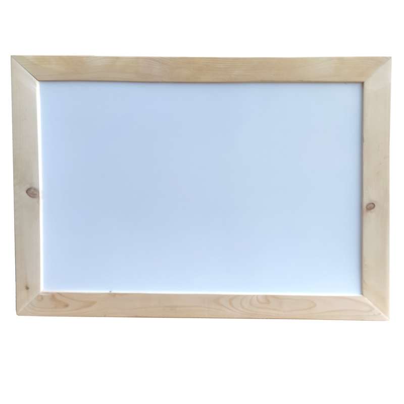 تخته وایت برد مدل قاب چوبی سایز 70x50 سانتی متر