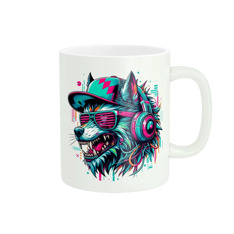 ماگ پادآفرین مدل موزیک موسیقی طرح گرگ کد PM988