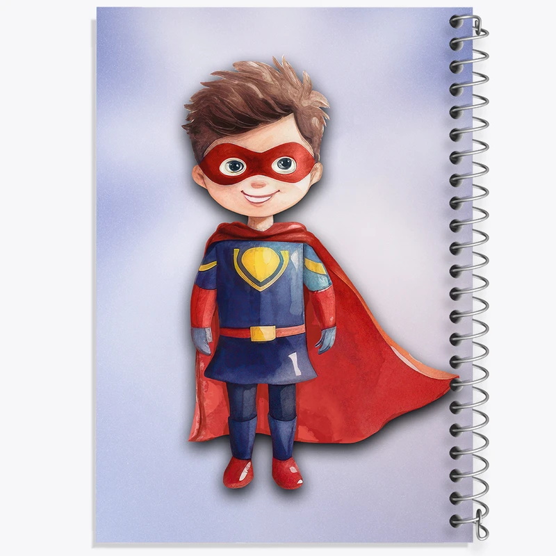 دفتر لیست خرید 50 برگ خندالو طرح پسر سوپرمن کد N2204