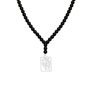 گردنبند نقره زنانه هایکا مدل روزی آید که دلم هیچ تمنا نکند n.ha1 - 612