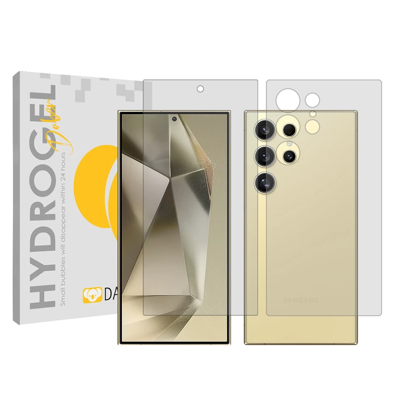 محافظ صفحه نمایش شفاف دبن مدل Tough مناسب برای گوشی موبایل سامسونگ Galaxy S24 Ultra به همراه محافظ پشت گوشی