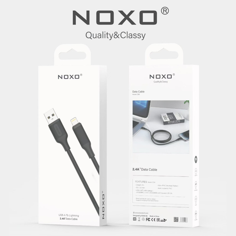 کابل تبدیل USB-A به لایتنینگ نوکسو مدل CN-1 طول 1متر
