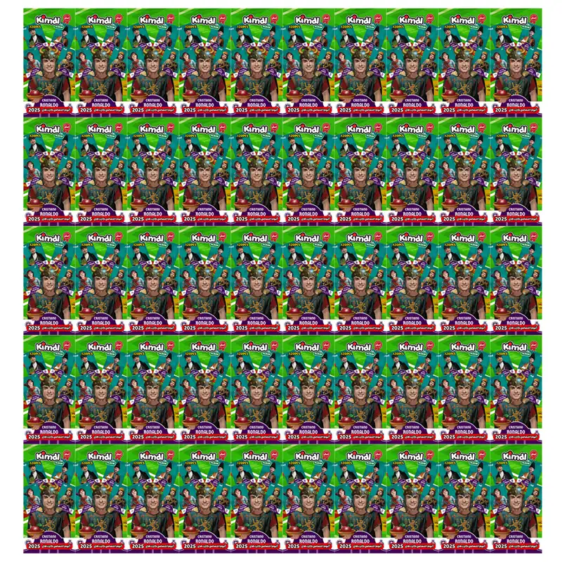 آلبوم کارت فوتبالی کیمدی مدل نوروزی بسته 50 عددی