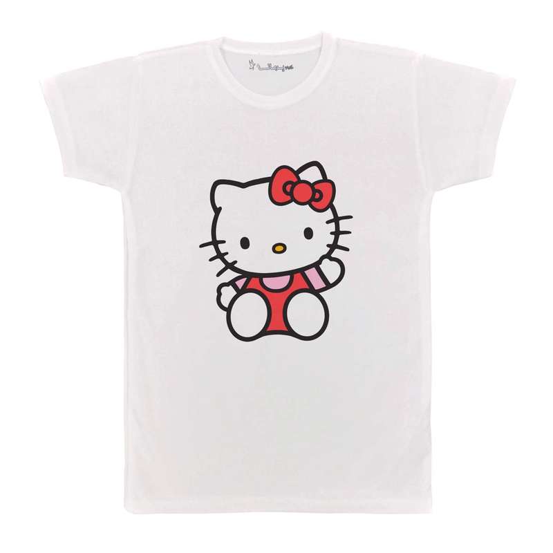 تی شرت بچگانه پرمانه طرح Kitty کد pmt.2393