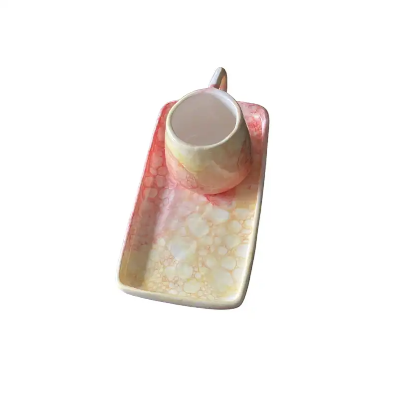 ست فنجان و نعلبکی سرامیکی مدل ابری