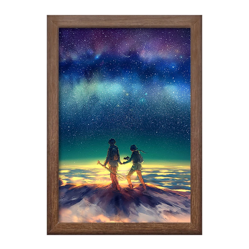 تابلو خندالو طرح کهکشان و سیاره ها کد 25382