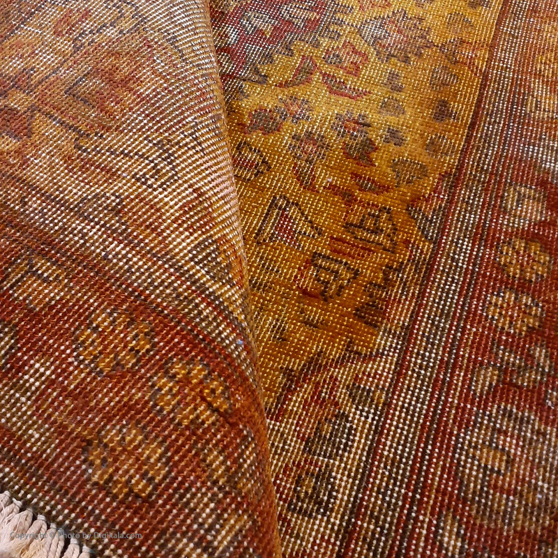 فرش دستبافت رنگ شده یک و نیم متری کد 1353