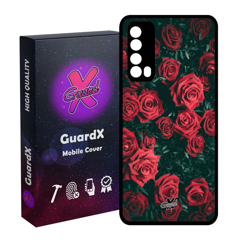 کاور گارد ایکس طرح Flower مدل Glass10208 مناسب برای گوشی موبایل هوآوی Y7A / P Smart 2021