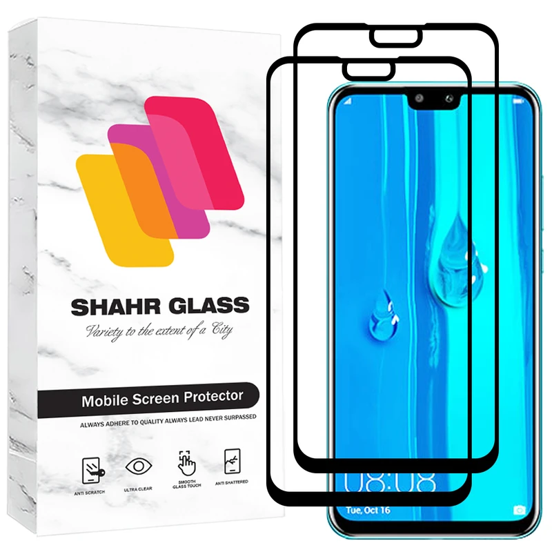 محافظ صفحه نمایش شیشه ای شهر گلس مدل FUL2 مناسب برای گوشی موبایل هوآوی Y9 2019 / Y8s / آنر 8X / 9X Lite بسته دو عددی