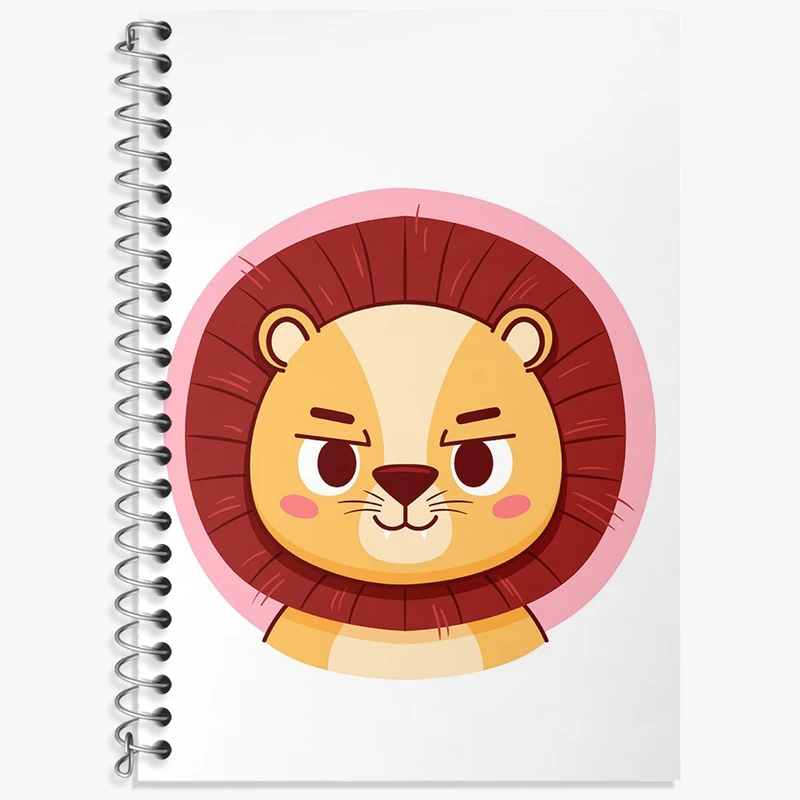 دفتر لغت 50 برگ خندالو طرح شیر حیوانات بامزه کد 37138