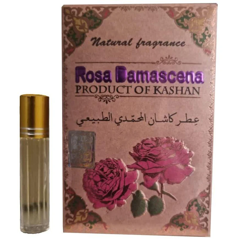 عطر جیبی کاشان مدل گل محمدی حجم 4 میلی لیتر