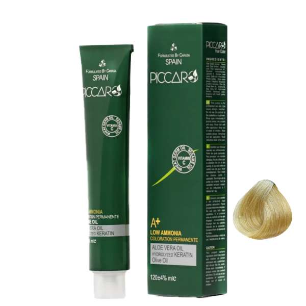 رنگ مو پیکارو شماره 12.33 حجم 120 میلی لیتر رنگ بلوند پلاتينه زيتوني