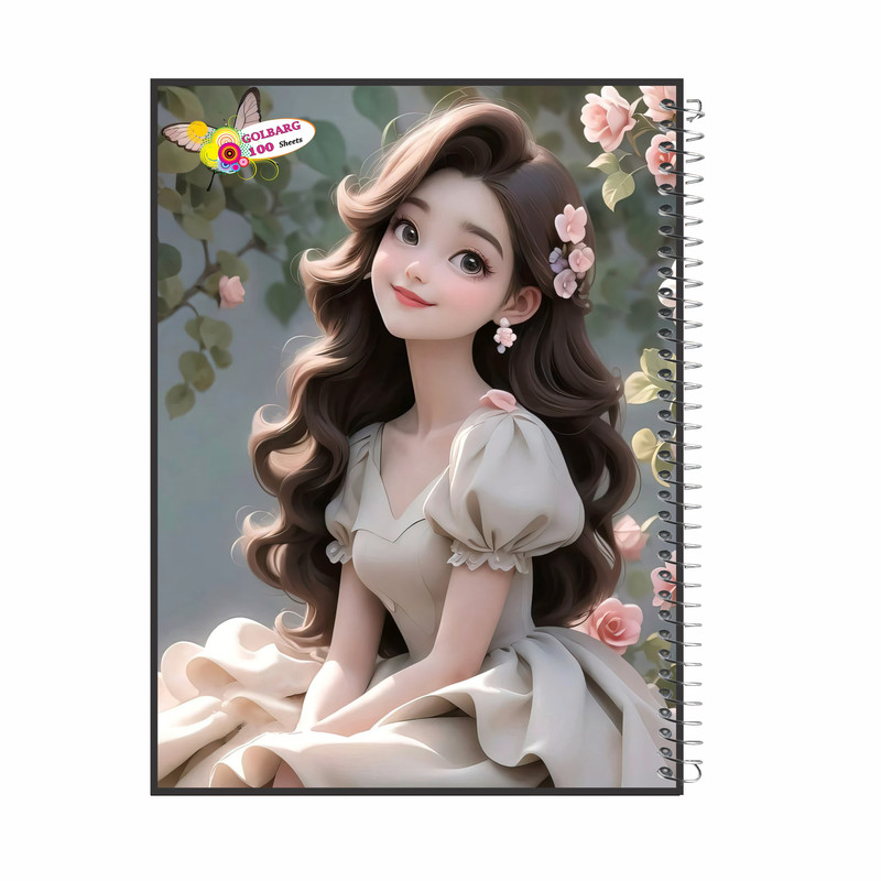 دفتر مشق 100 برگ گلبرگ مدل انیمه کد 3791
